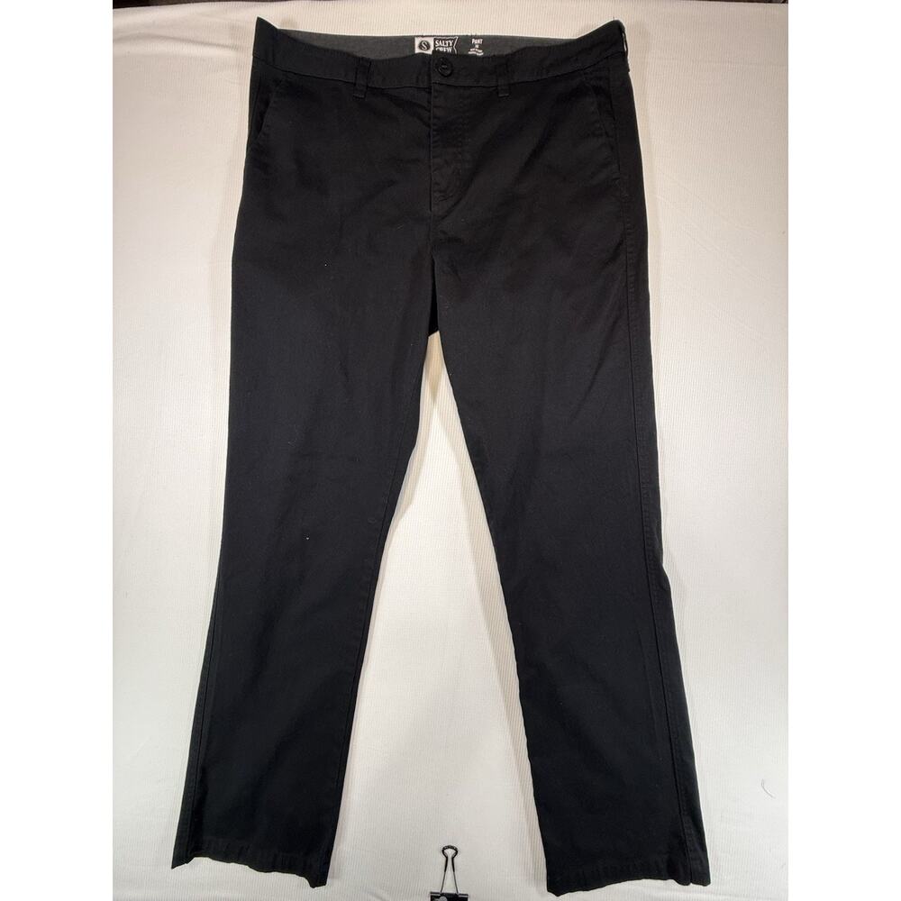 Salty Crew Chino Pants 36 Black Stretch Casual Work Surf Outdoor Men’s